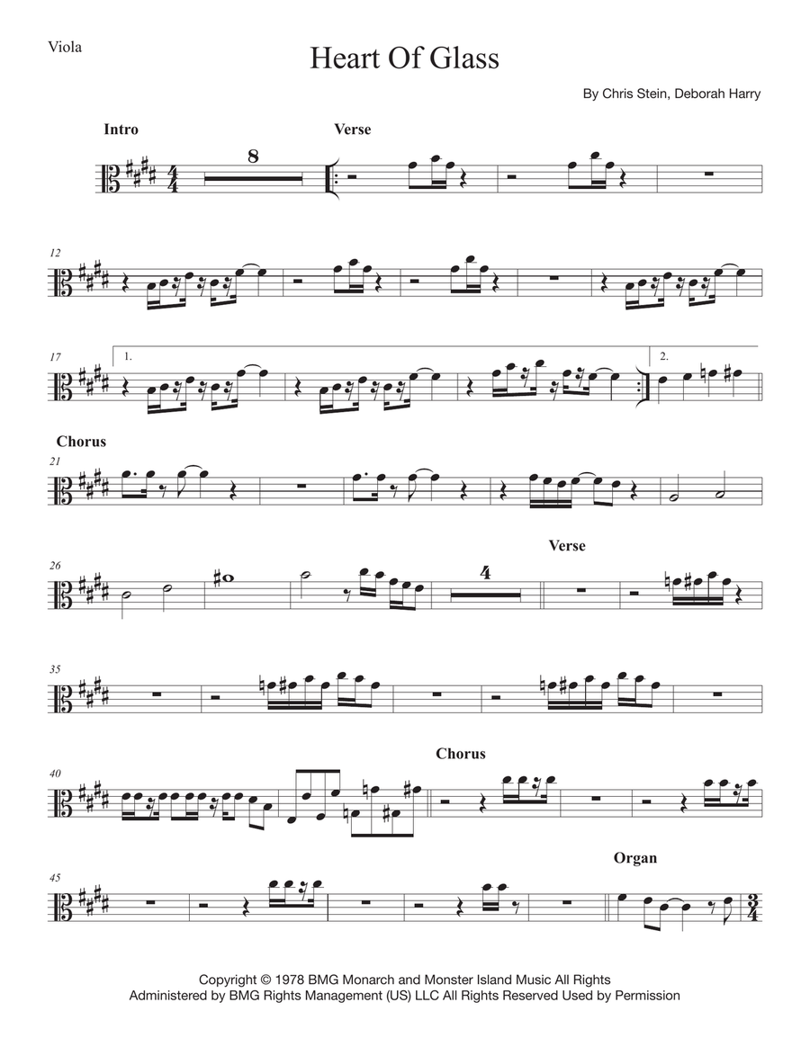 Heart Of Glass Small Ensemble scores gallery preview page 4