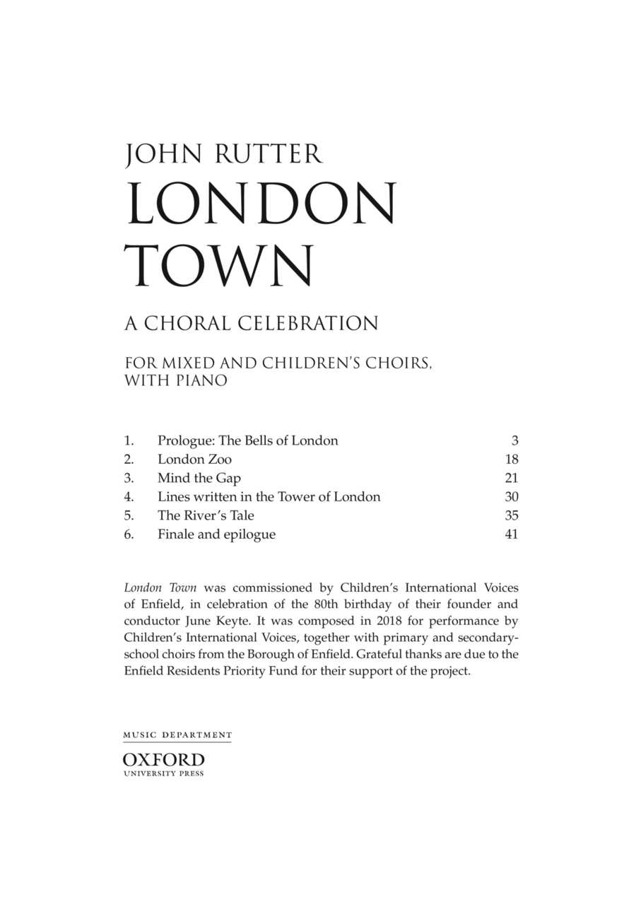 London Town 4-Part scores gallery preview page 1