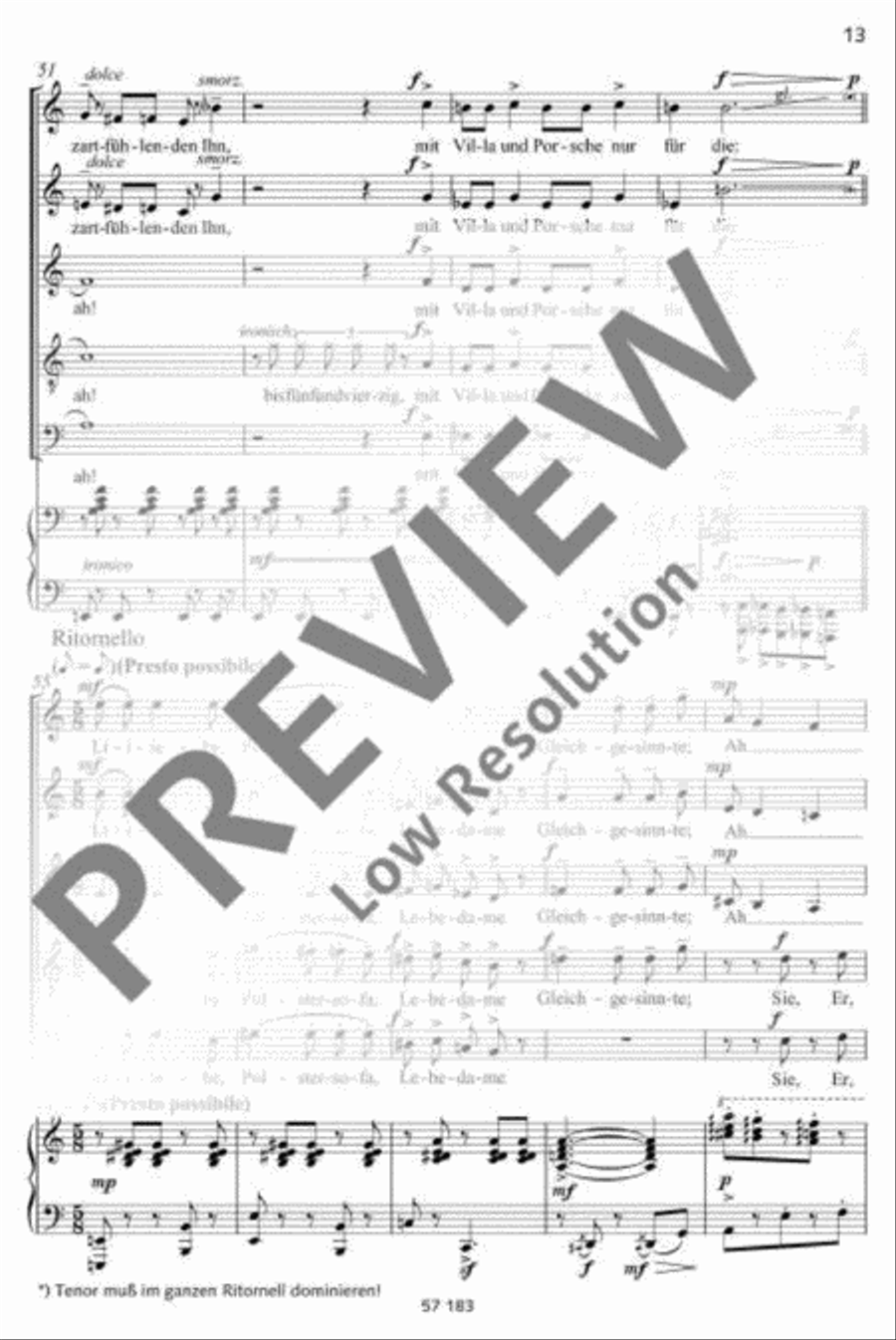 Variationen über die Liebe Mixed Choir scores gallery preview page 14