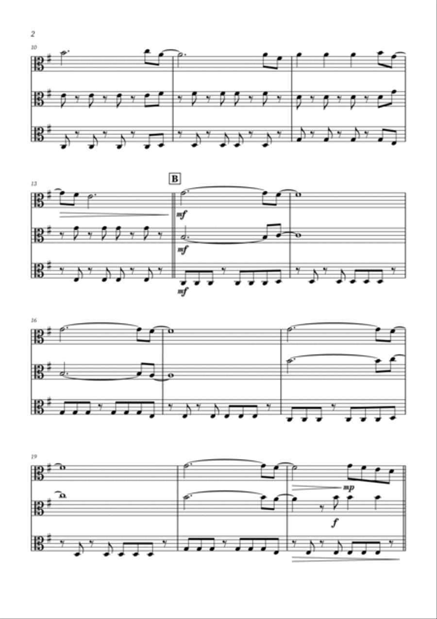 Viva La Vida String Trio scores gallery preview page 2