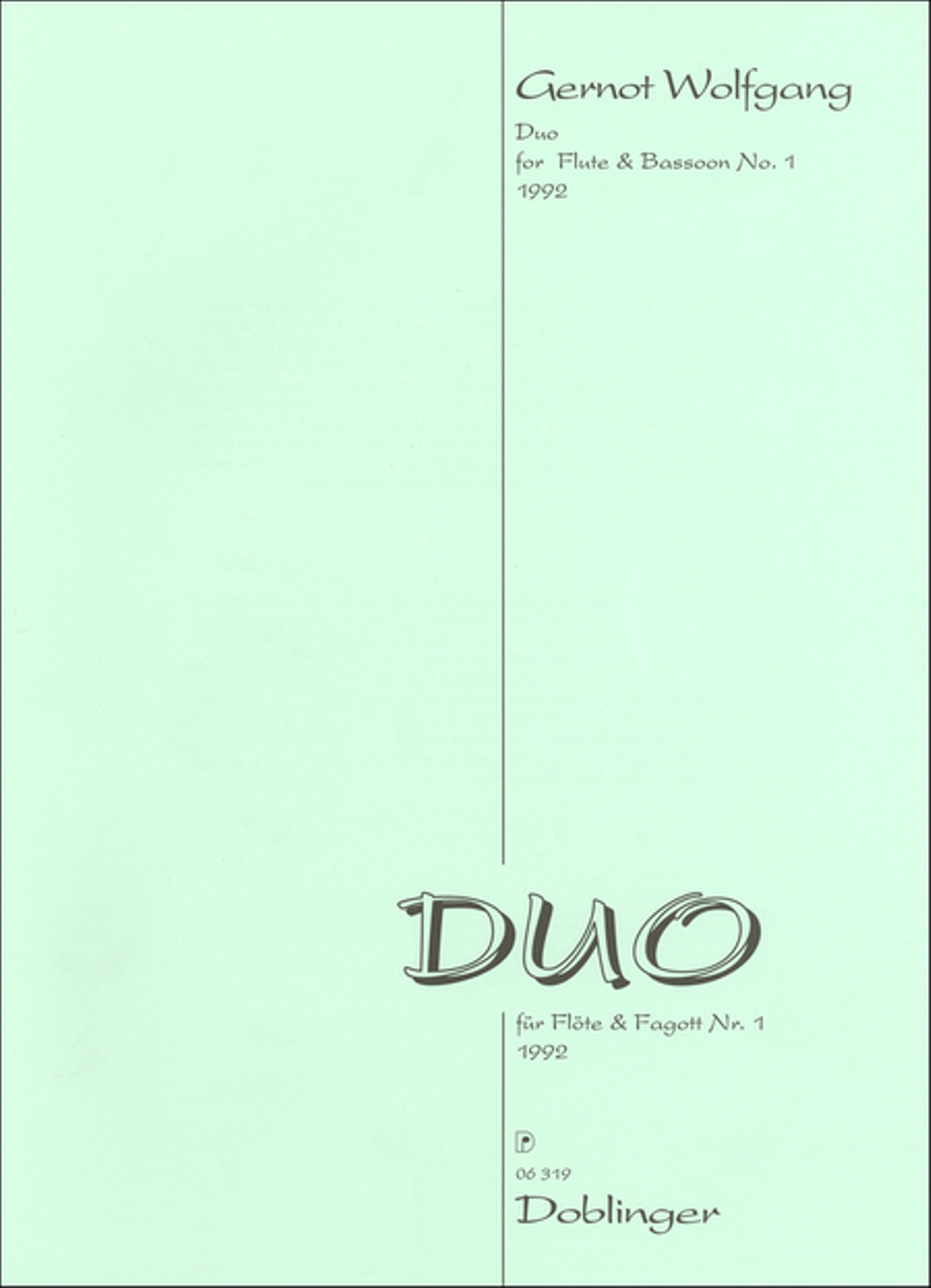 Duo No. 1 (1992) Flute scores gallery preview page 1