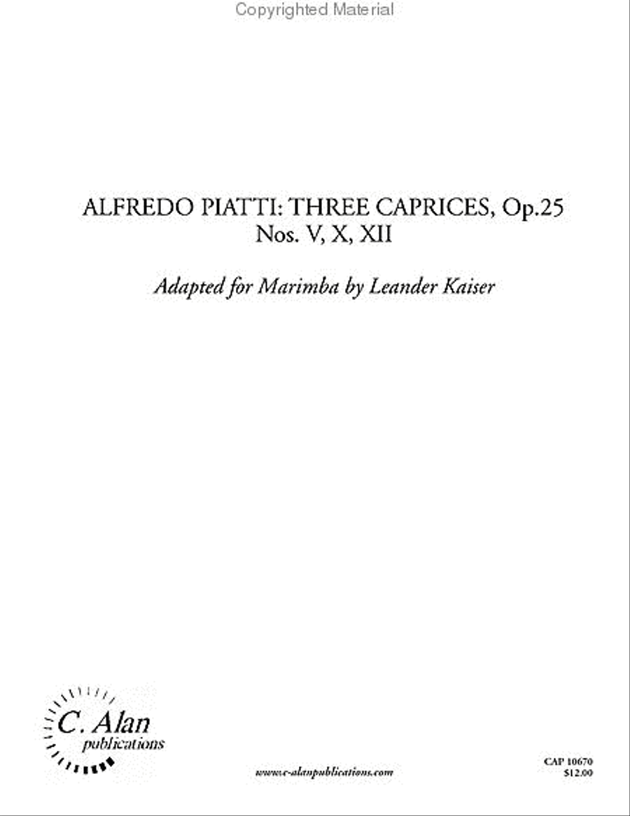 Three Caprices Percussion Ensemble scores gallery preview page 2