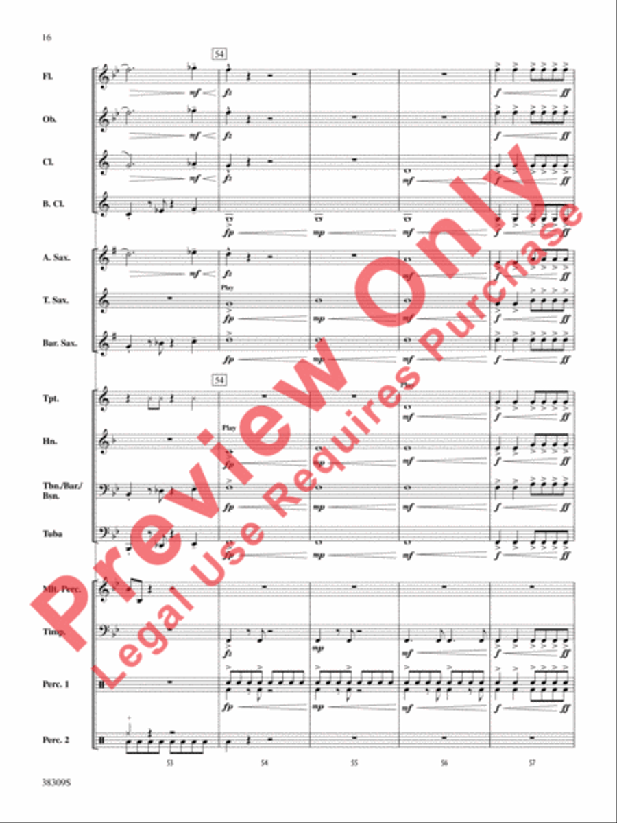 Dune Buggy Concert Band scores gallery preview page 16