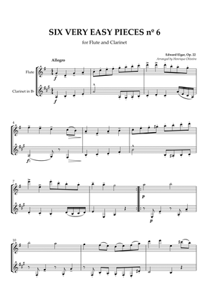 Six Very Easy Pieces nº 6 (Allegro) - Flute and Clarinet