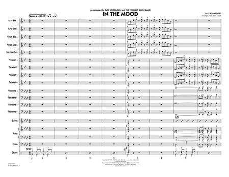 In The Mood (The Tonight Show version) - Conductor Score (Full Score)