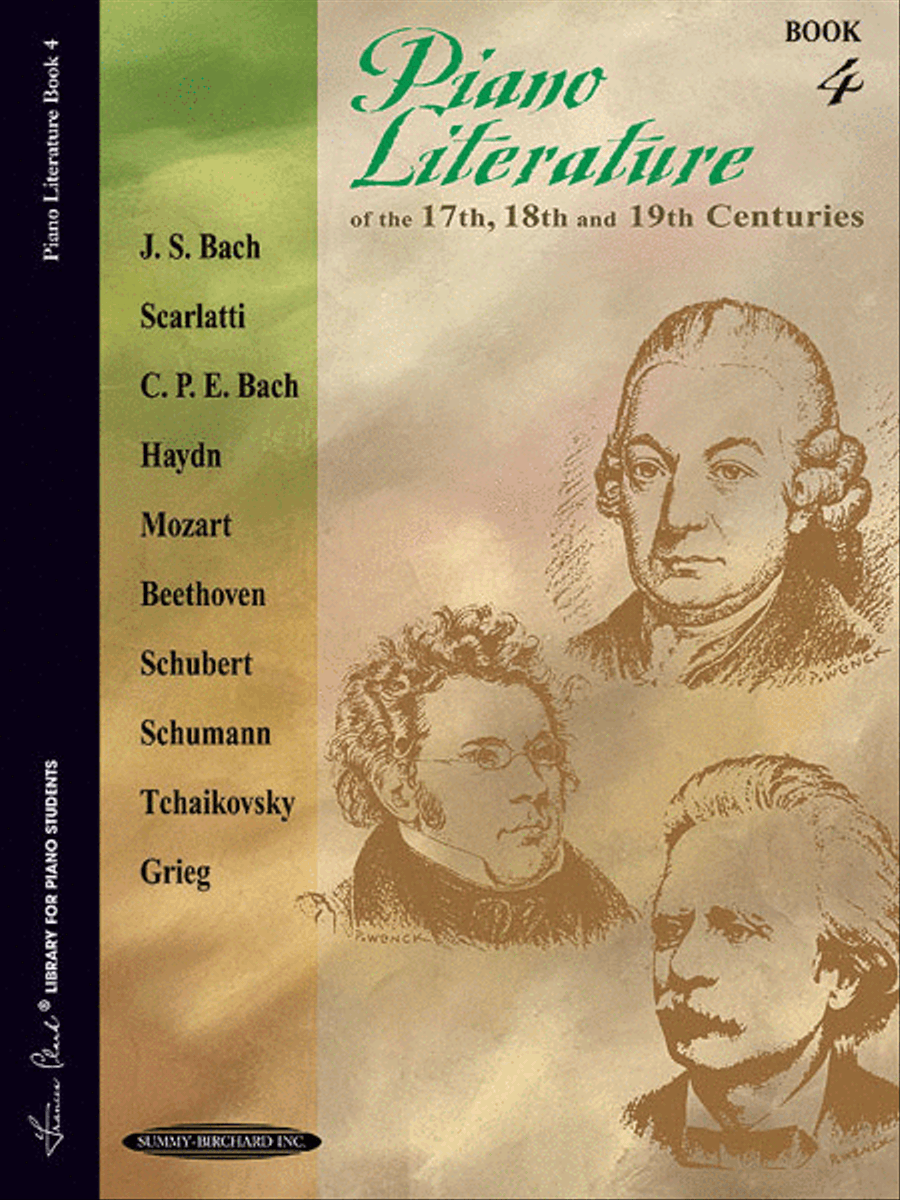 Piano Literature of the 17th, 18th and 19th Centuries, Book 4 Piano Method scores gallery preview page 1