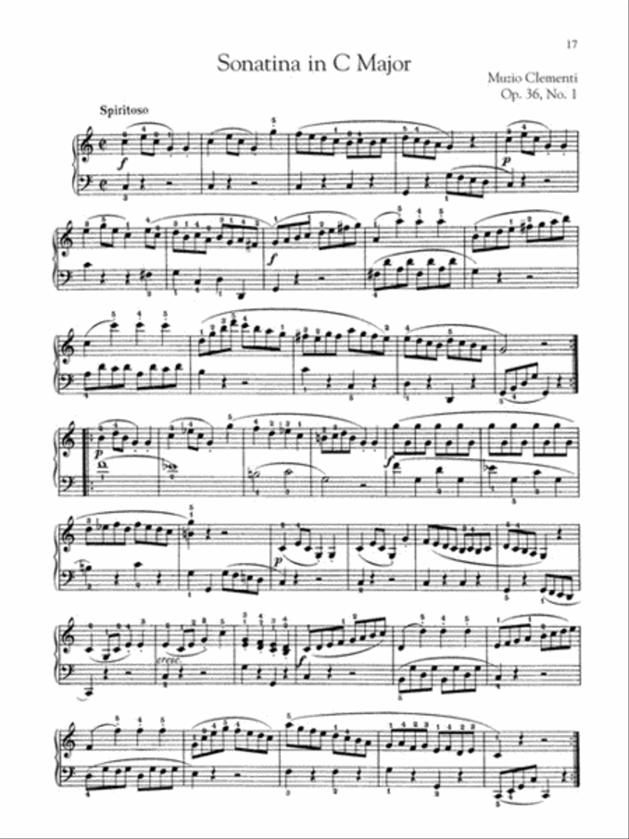 35 Sonatinas by 10 Composers for Piano Piano Solo scores gallery preview page 4