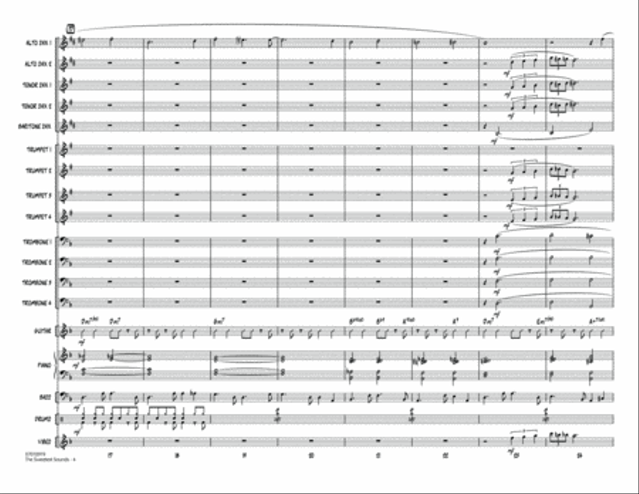 The Sweetest Sounds (Alto Sax Feature) - Conductor Score (Full Score) Jazz Ensemble scores gallery preview page 4