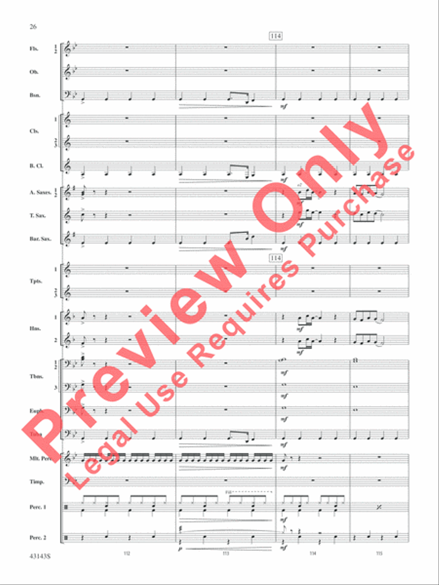 Rocky on Broadway Rocky on Broadway Concert Band scores gallery preview page 27