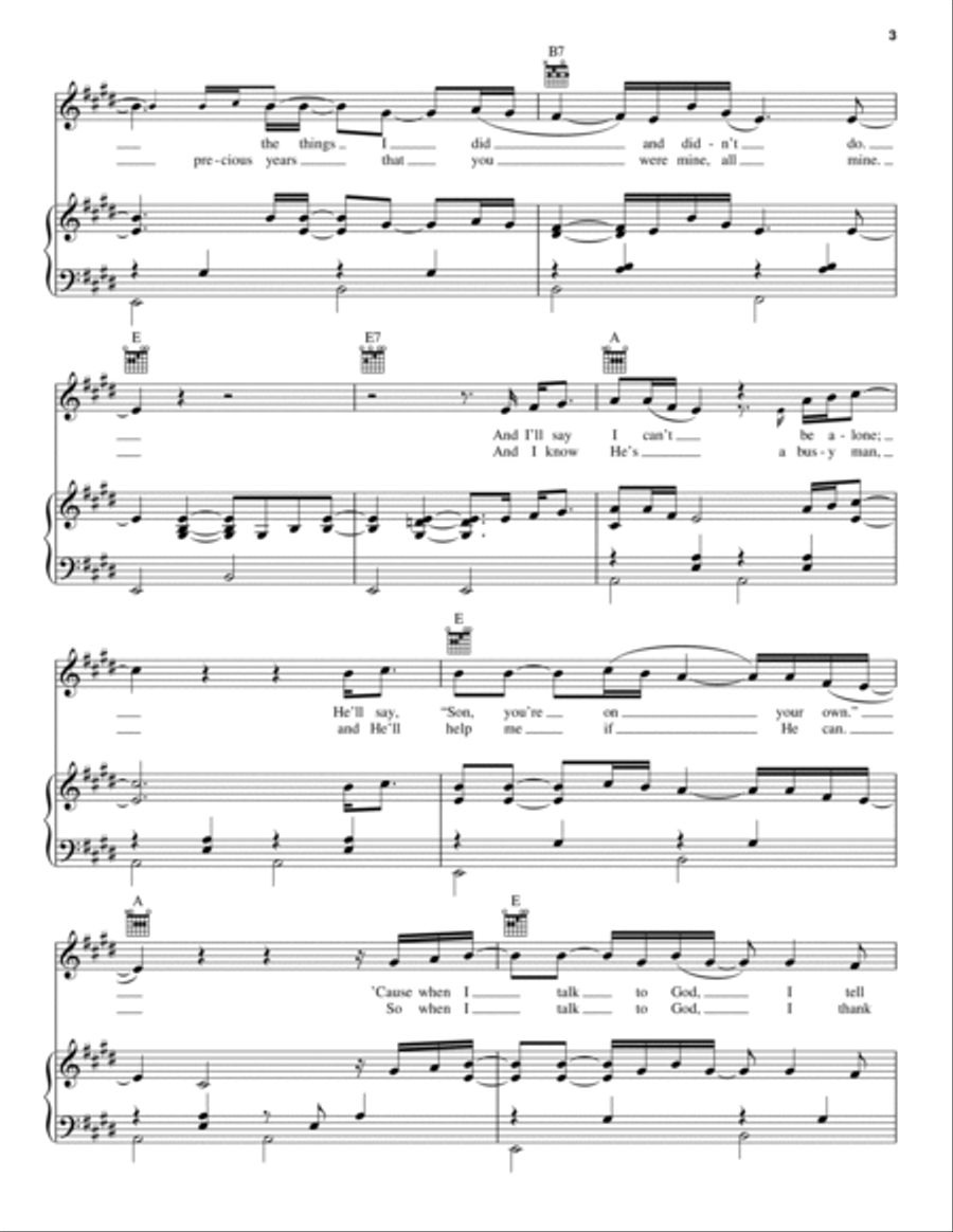 Drunkard's Prayer Piano, Vocal, Guitar scores gallery preview page 3