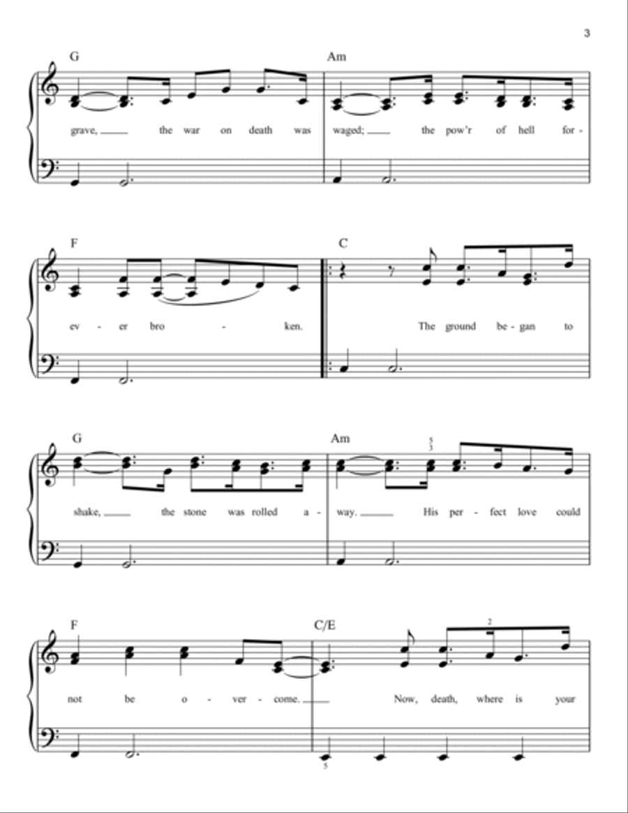 Forever (We Sing Hallelujah) Easy Piano scores gallery preview page 3