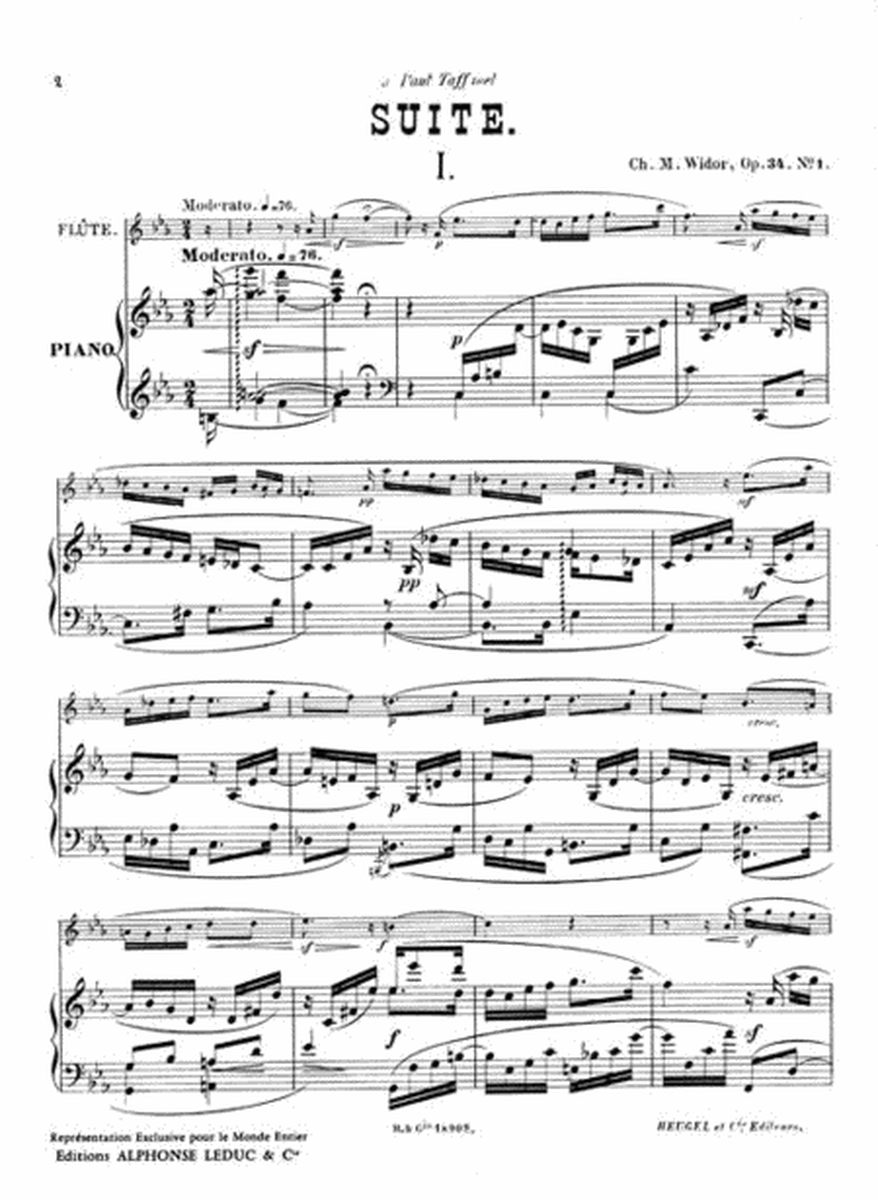 Suite pour flûte et piano, op. 34