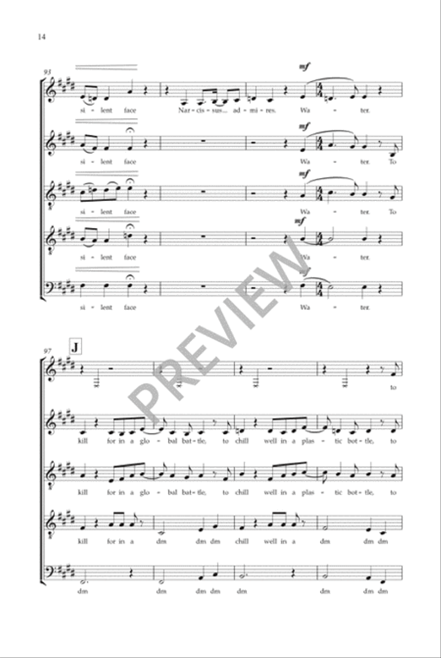 Water Water Choir scores gallery preview page 15