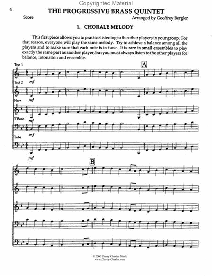 Progressive Brass Quintet Brass Quintet scores gallery preview page 5