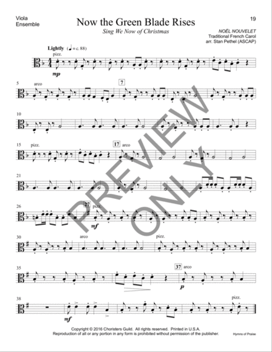 Hymns of Praise - Viola Piano Accompaniment scores gallery preview page 3