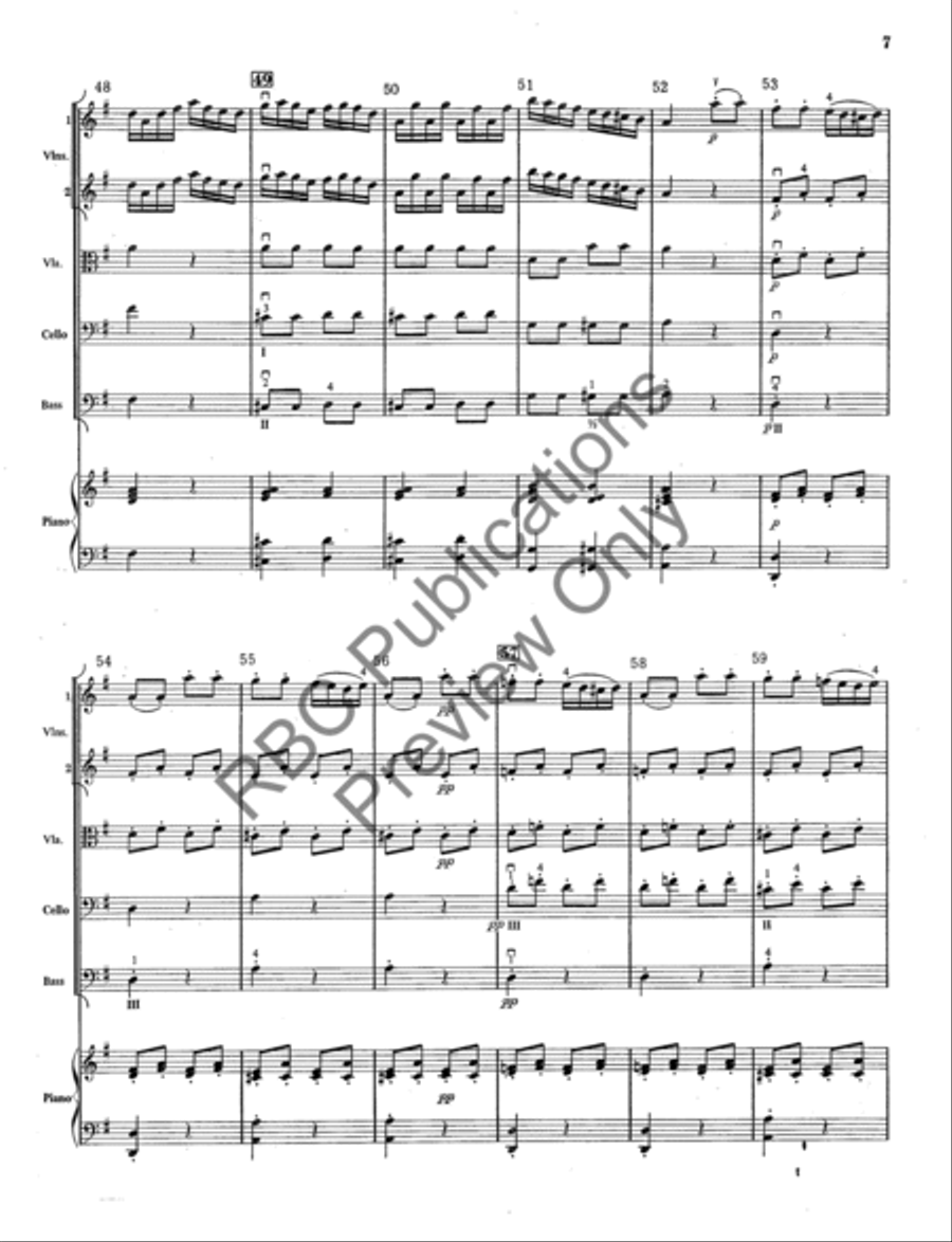 Concert March Concert March String Orchestra scores gallery preview page 8