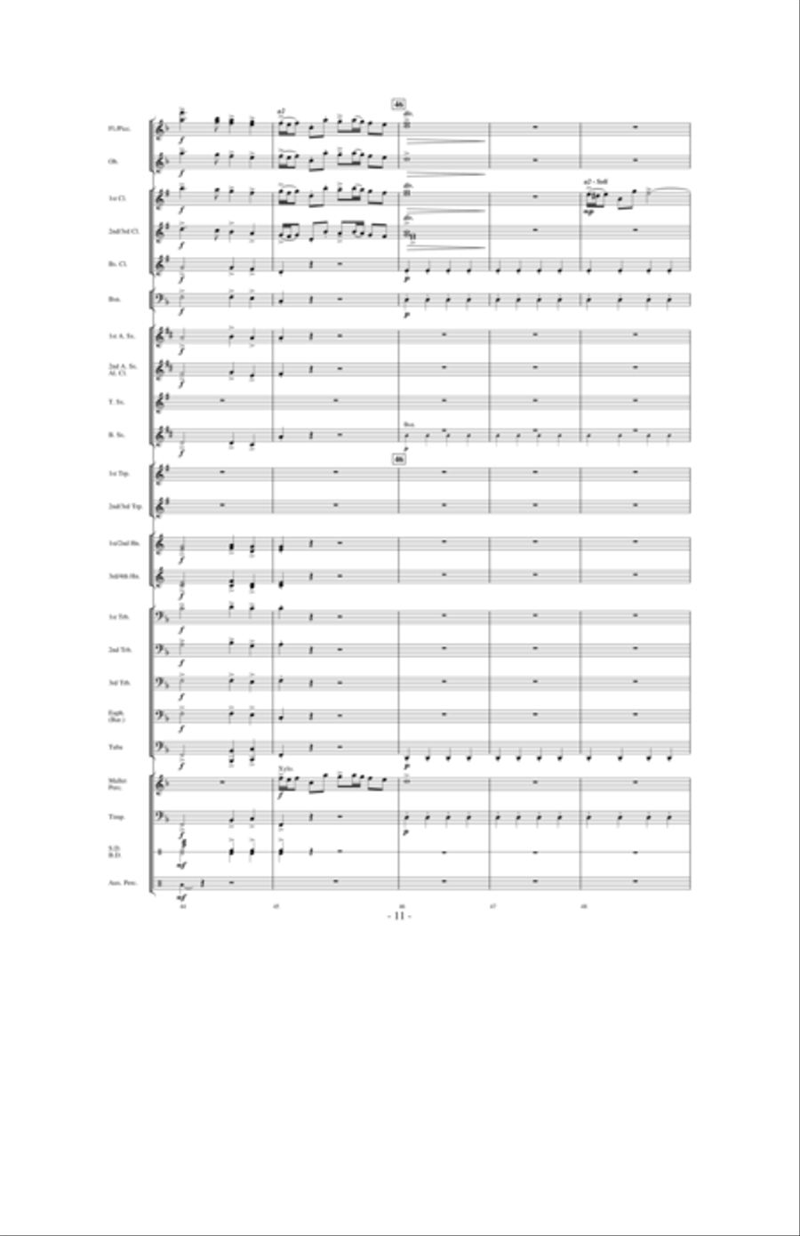 Dancing With The Wind Concert Band scores gallery preview page 10