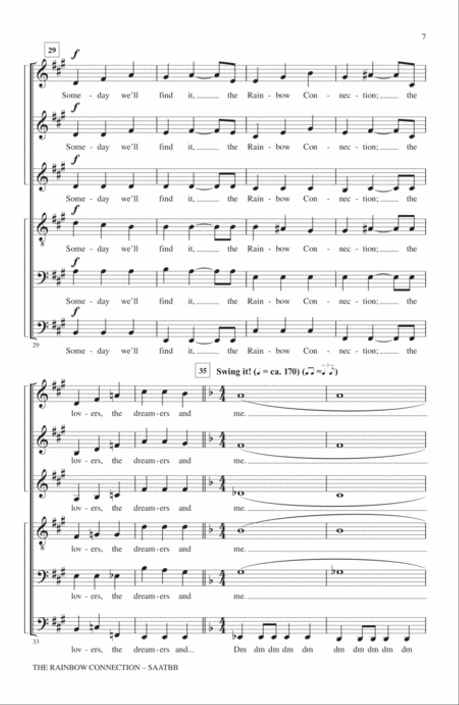 The Rainbow Connection The Rainbow Connection 4-Part scores gallery preview page 5