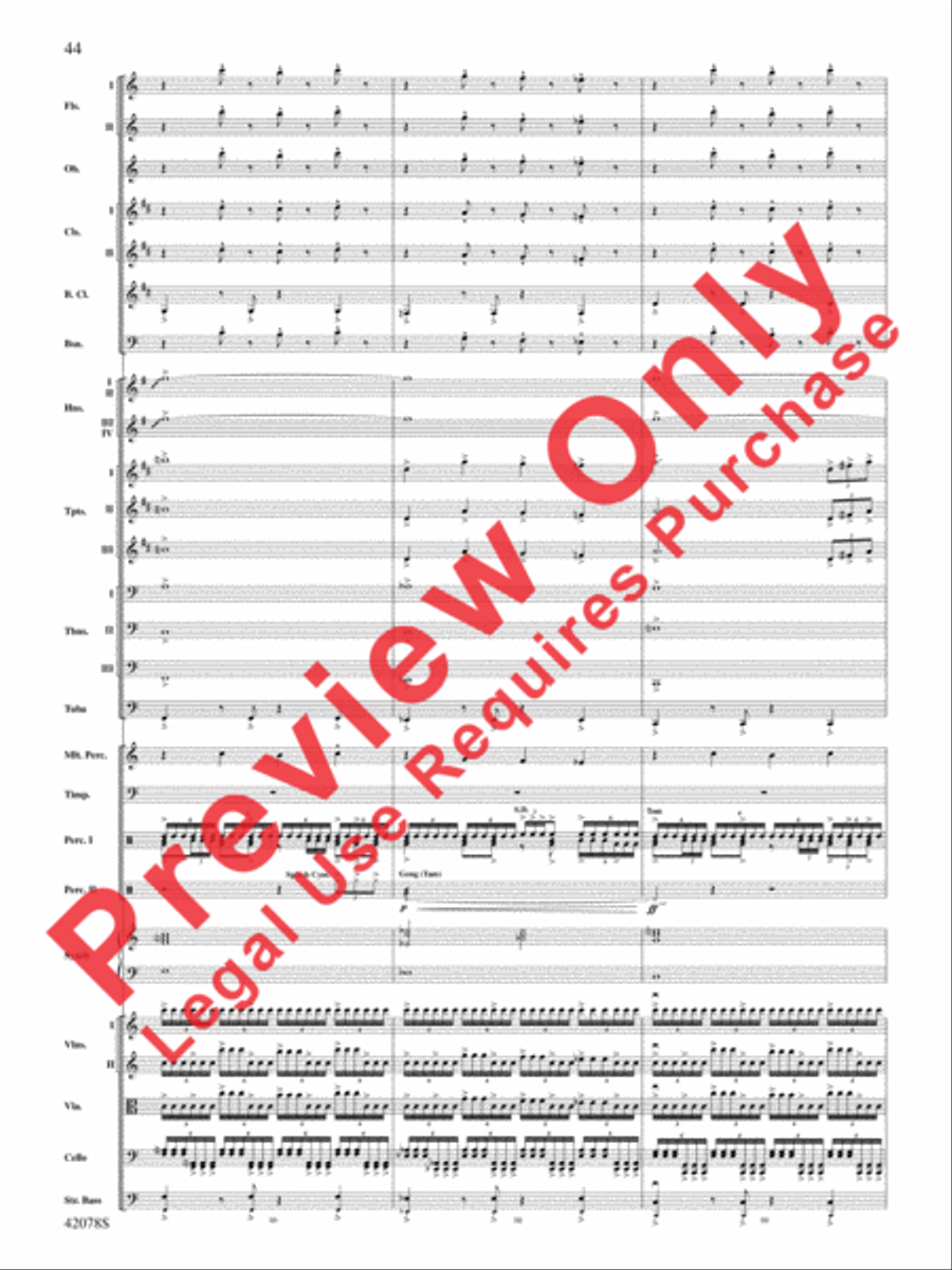 Man of Steel, Selections from Full Orchestra scores gallery preview page 45
