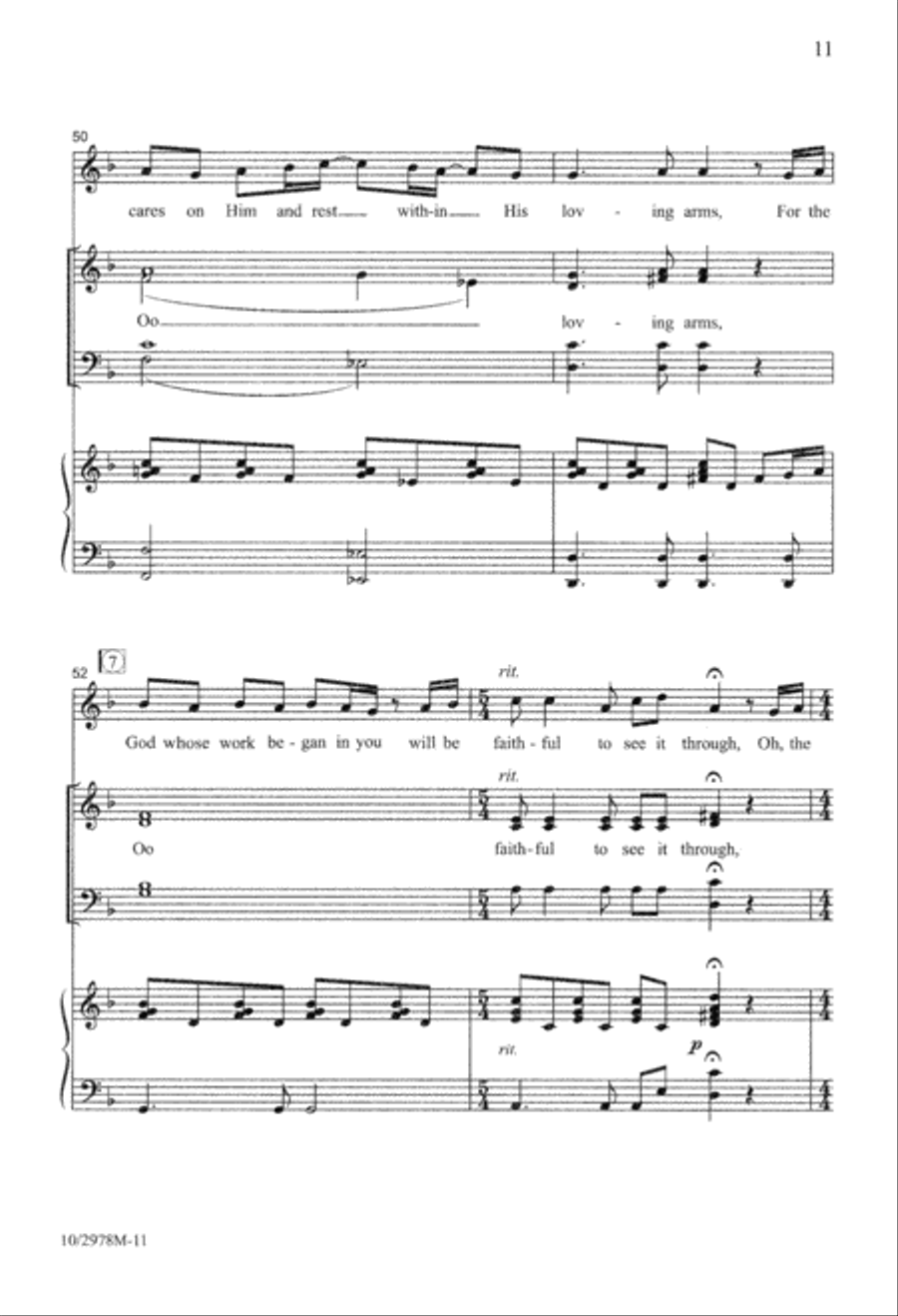 God Is Faithful 4-Part scores gallery preview page 12