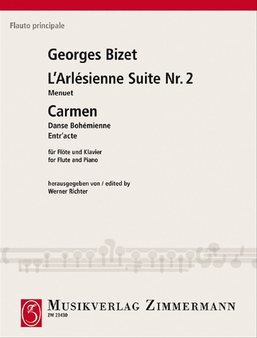 Menuet from L’Arlésienne-Suite No. 2 Flute Solo scores gallery preview page 1