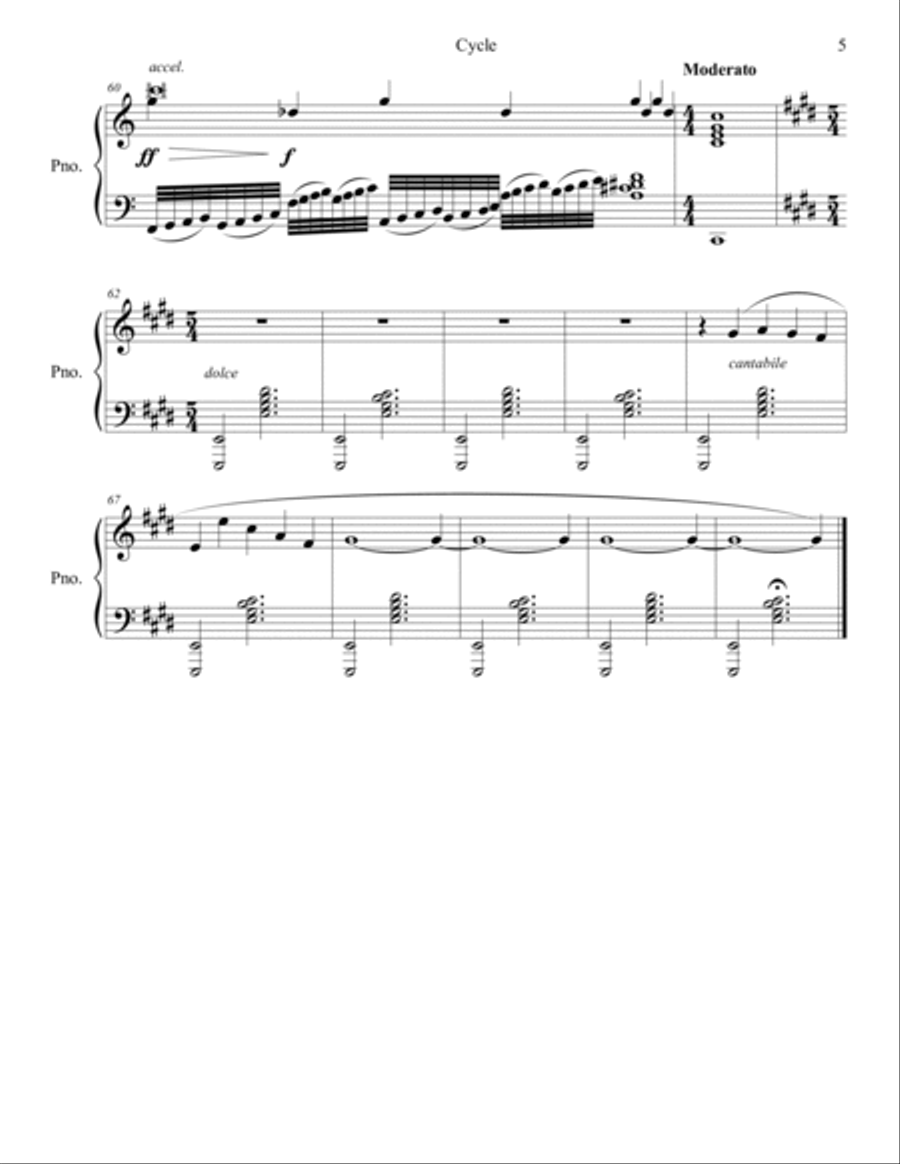 Four Pieces Piano Solo scores gallery preview page 5