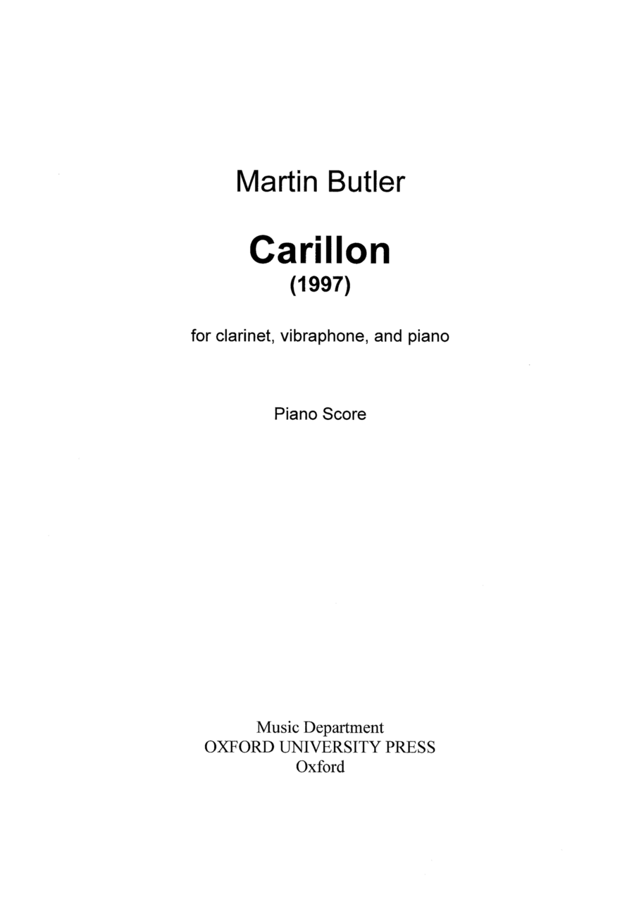 Carillon Clarinet scores gallery preview page 1