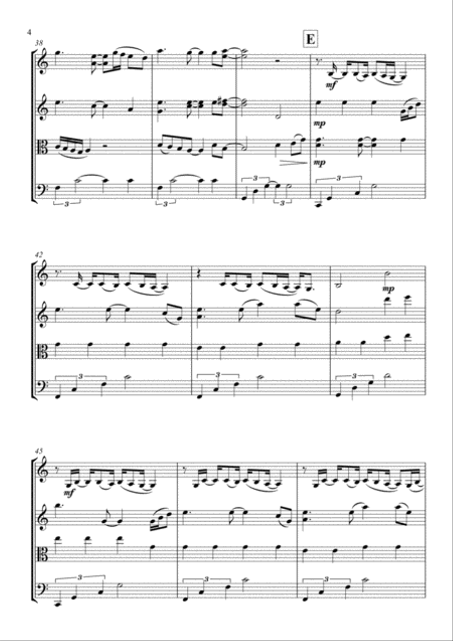 Ordinary People String Quartet scores gallery preview page 6