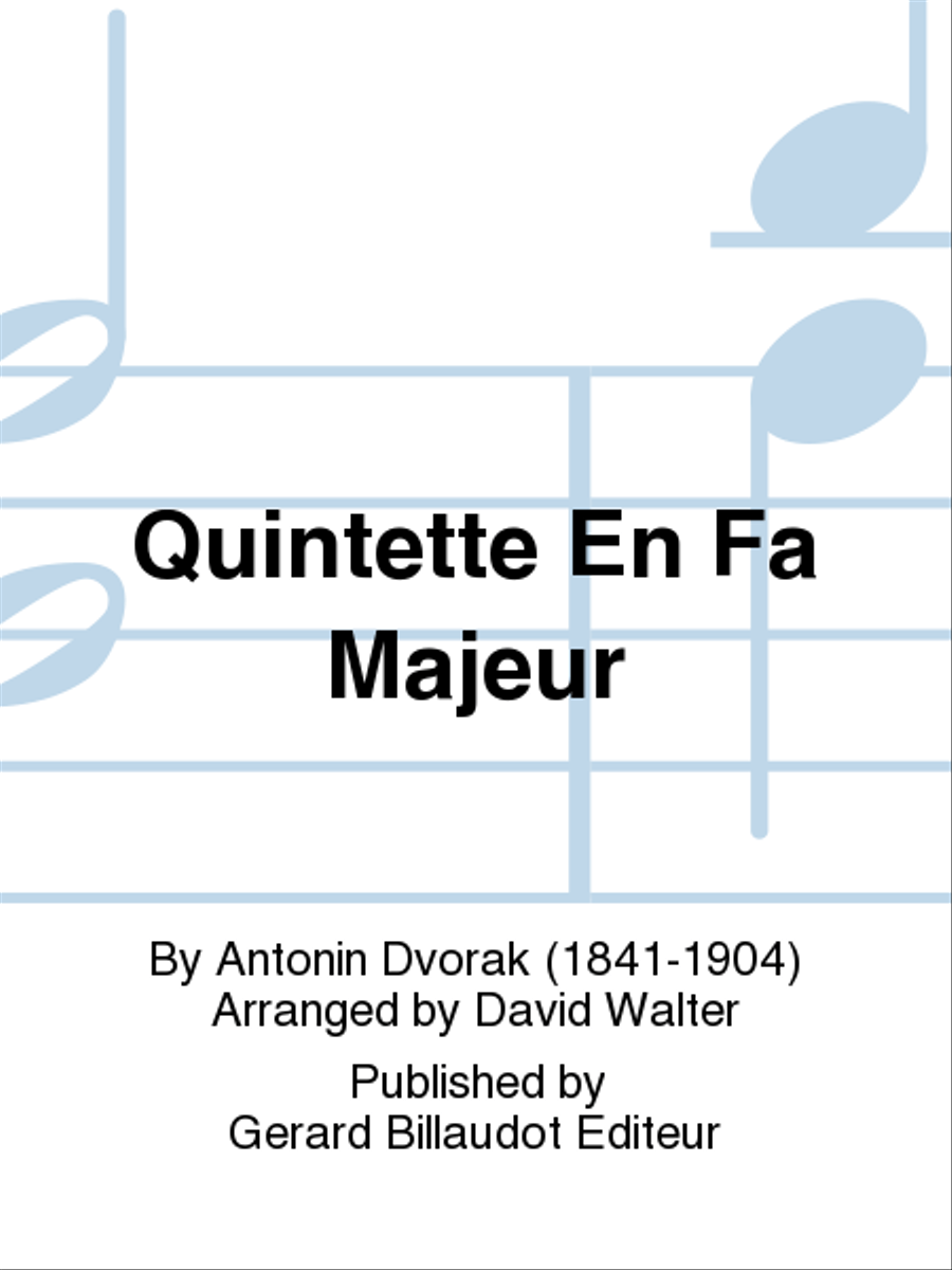 Quintette en Fa Majeur Woodwind Quintet scores gallery preview page 1