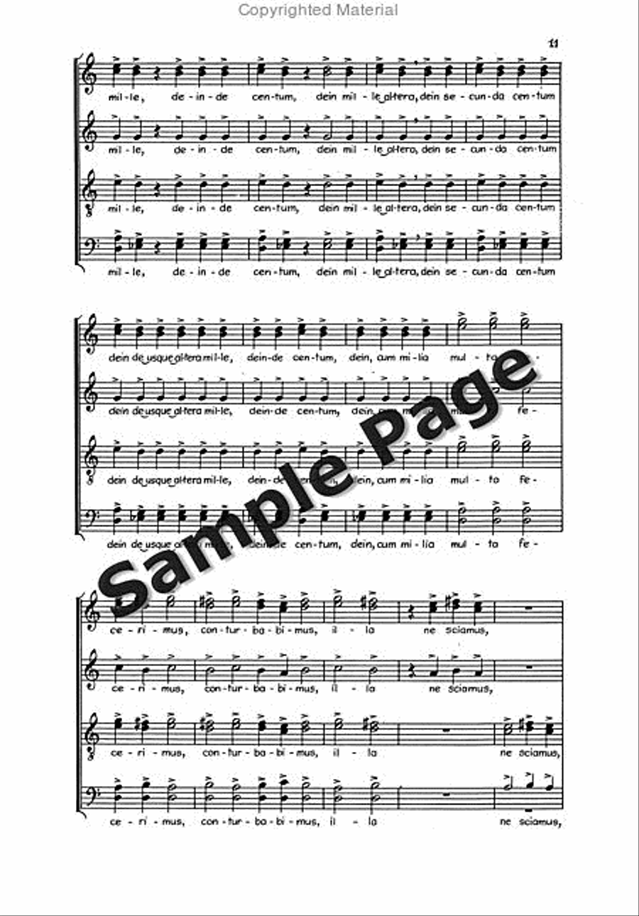 4 A Cappella Choruses 4-Part scores gallery preview page 11