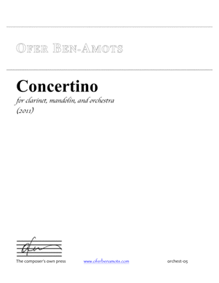 Concertino - for clarinet, mandolin and symphony orchestra