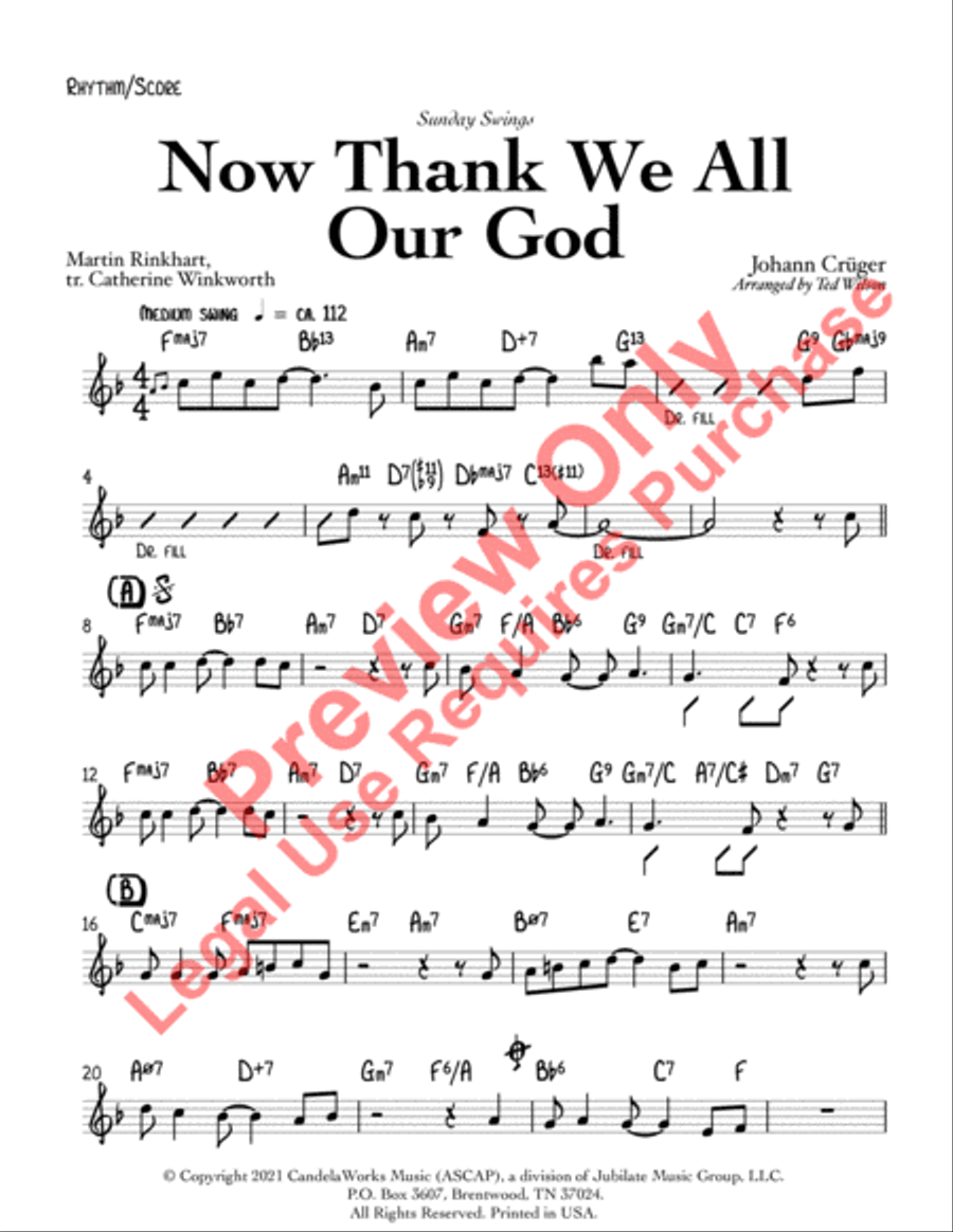Sunday Swings - Orchestration CD-Rom Jazz Ensemble scores gallery preview page 10