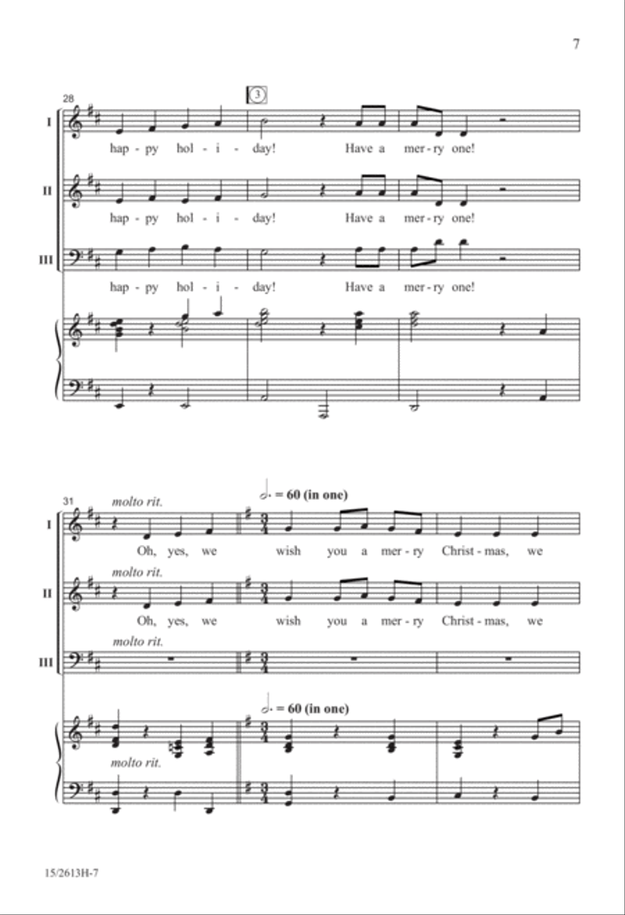 Have a Merry One! 3-Part scores gallery preview page 8