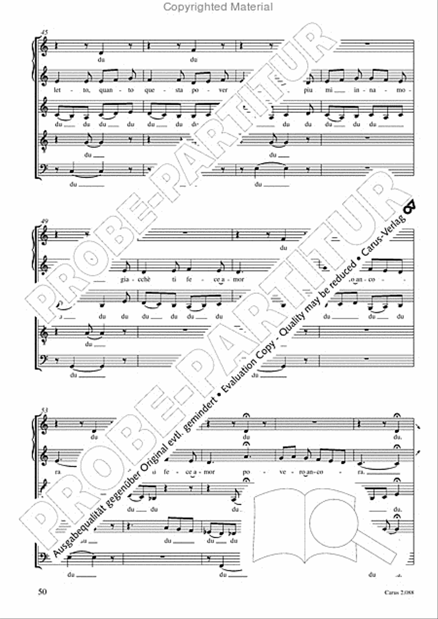 Calmus Christmas Carols Choir scores gallery preview page 51