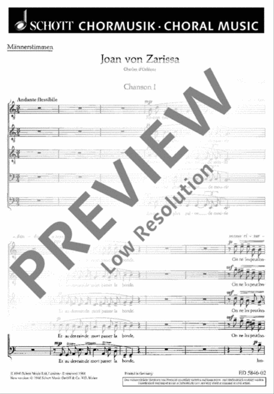 Drei französische Chöre Drei französische Chöre Mixed Choir scores gallery preview page 2