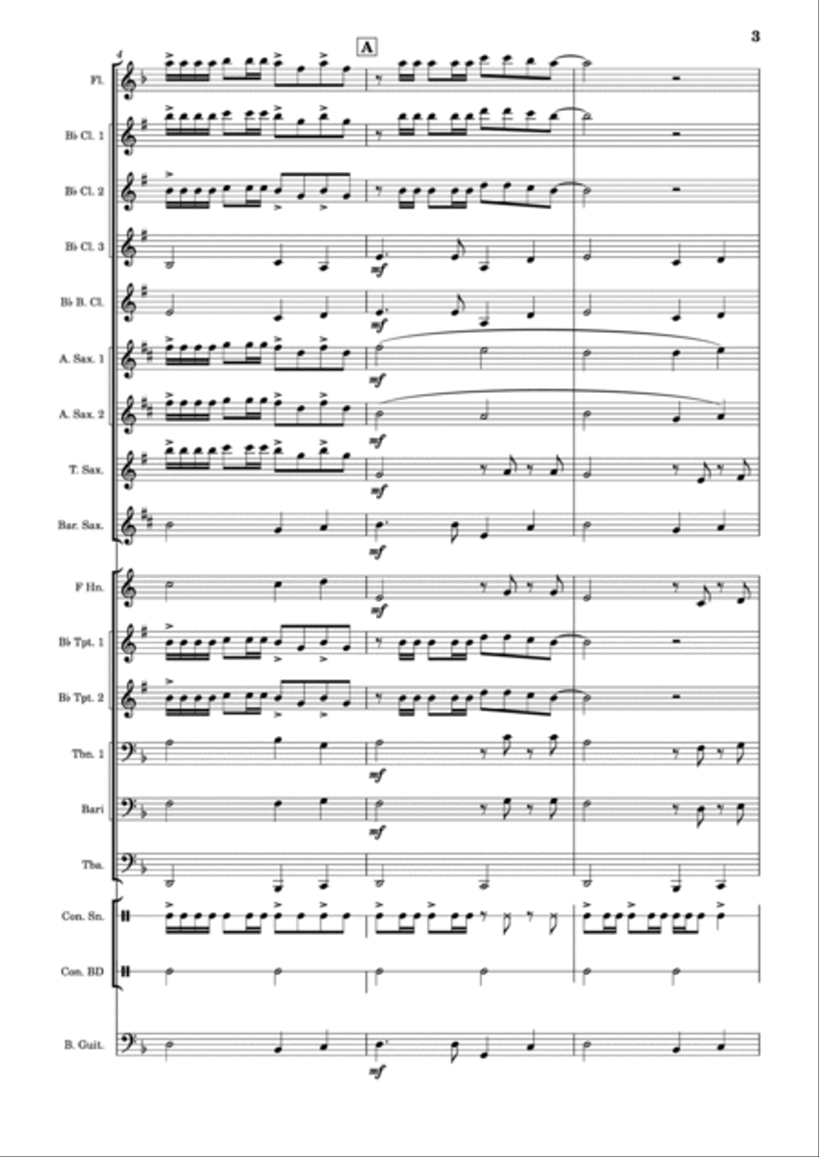 Down Under Concert Band scores gallery preview page 3
