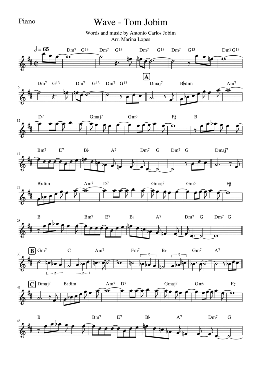 Wave Piano Trio scores gallery preview page 1