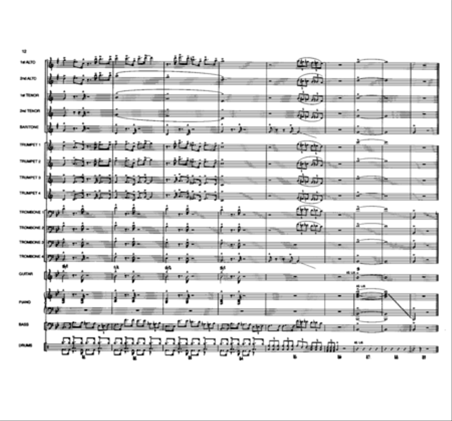 Down At Duke's Place Down At Duke's Place Jazz Ensemble scores gallery preview page 12