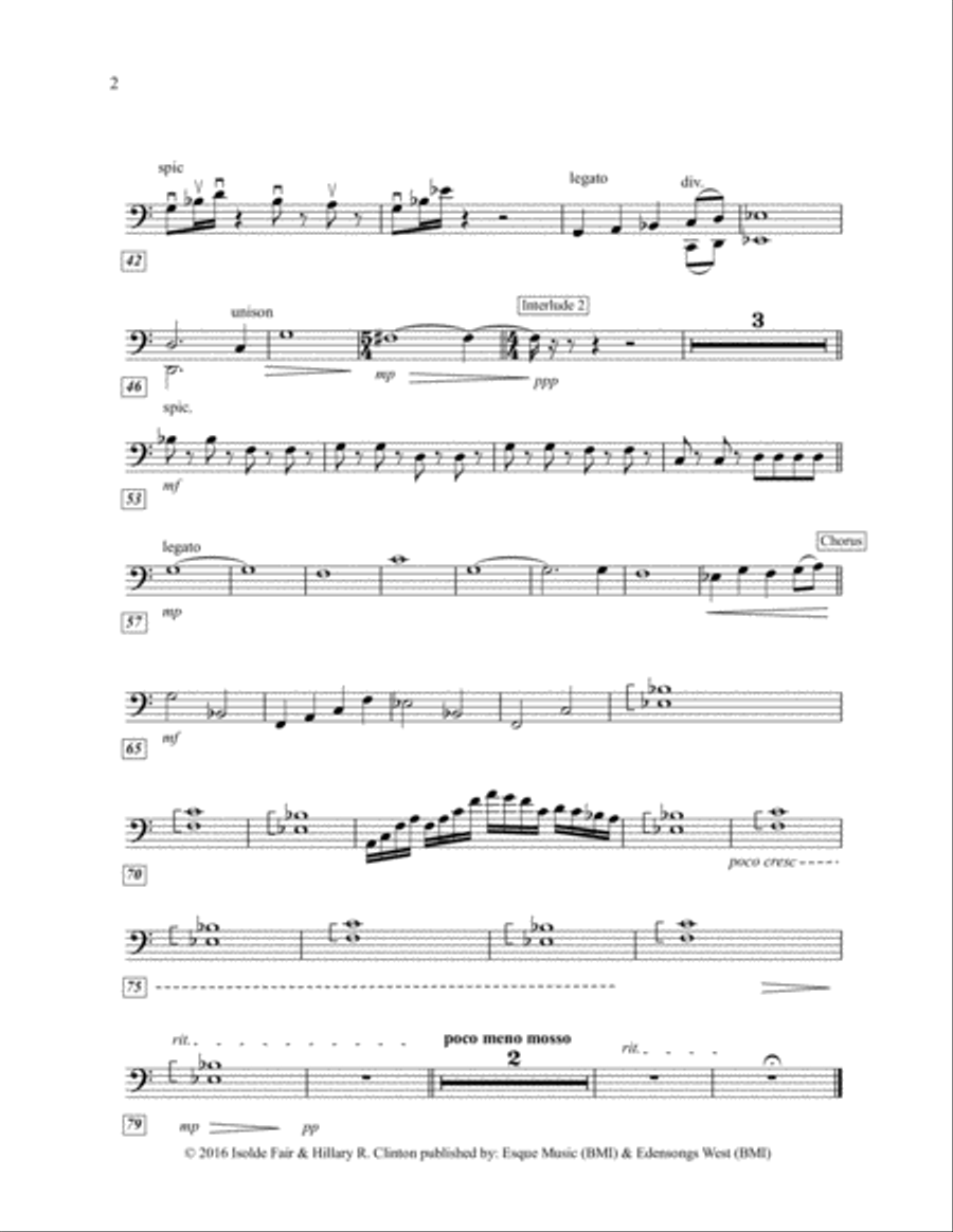 To All The Little Girls String, Piano, Vocal Score Piano, Vocal, Guitar scores gallery preview page 5