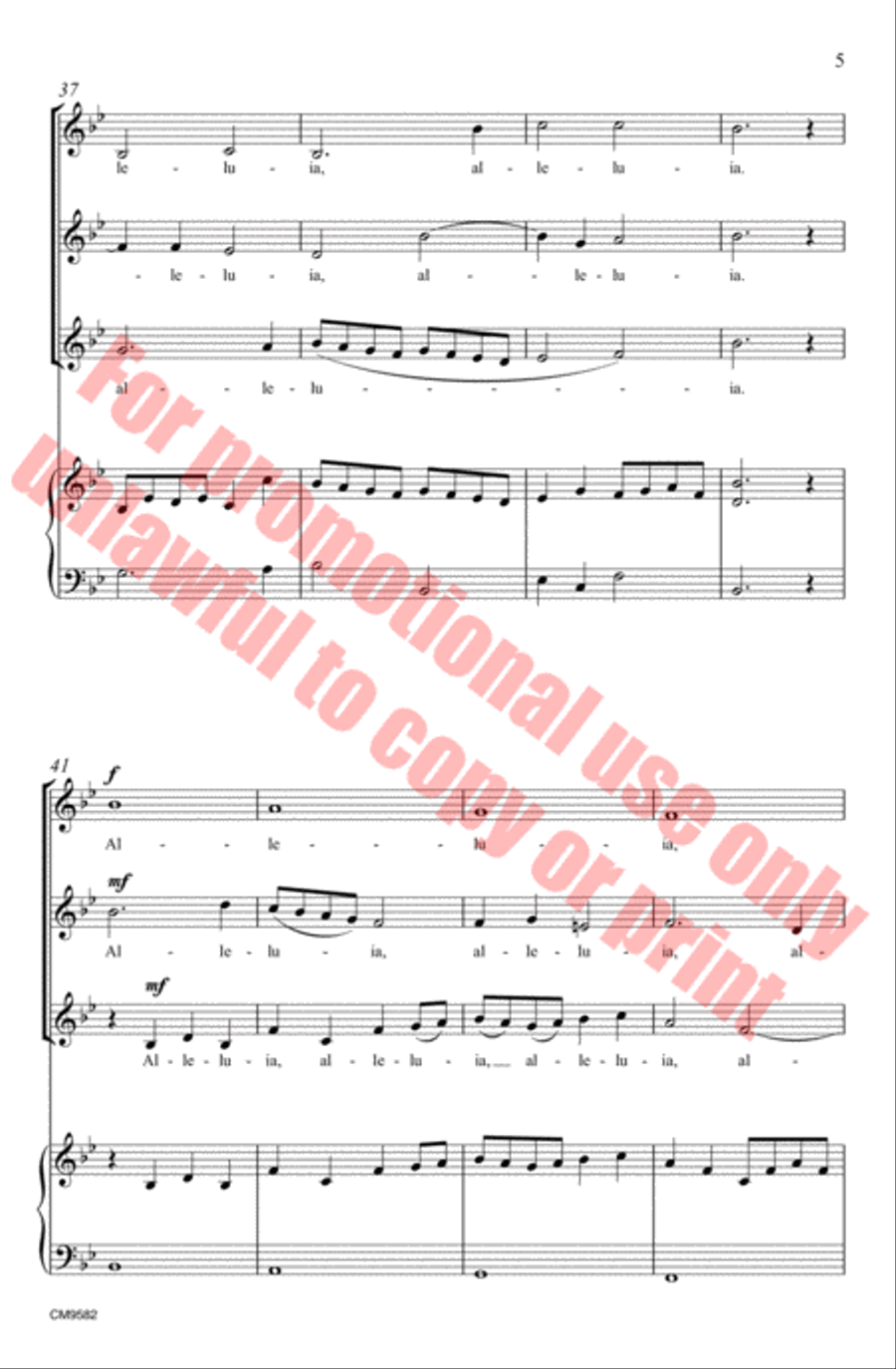 Alleluia SSA scores gallery preview page 6