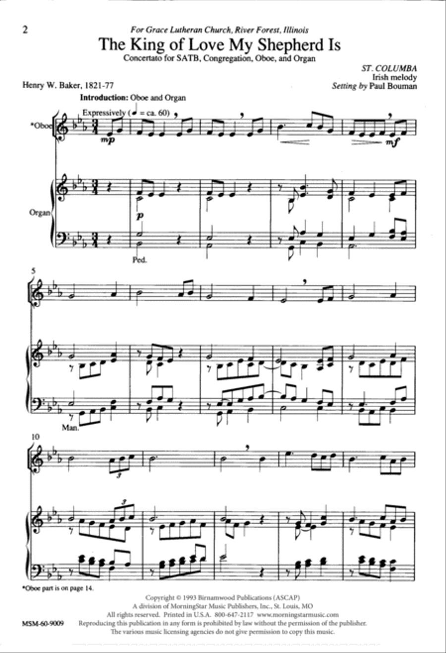 The King of Love My Shepherd Is 4-Part scores gallery preview page 2