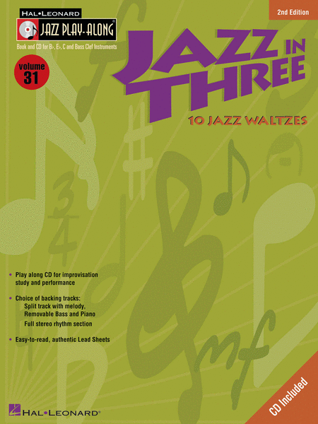 Jazz in Three - Jazz Play-Along Volume 31 