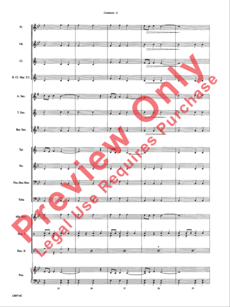 The Little Drummer Boy Concert Band scores gallery preview page 9