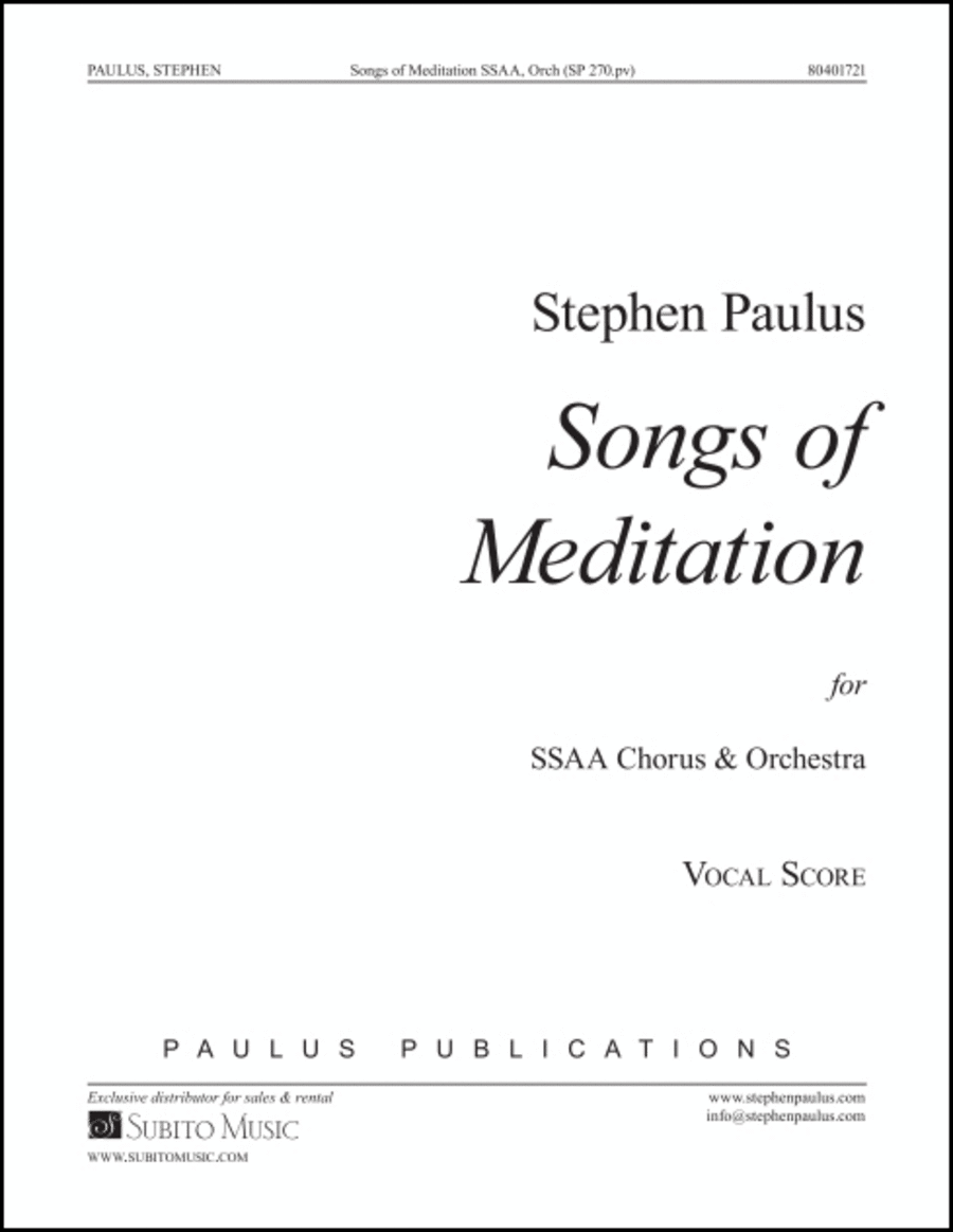 Songs of Meditation