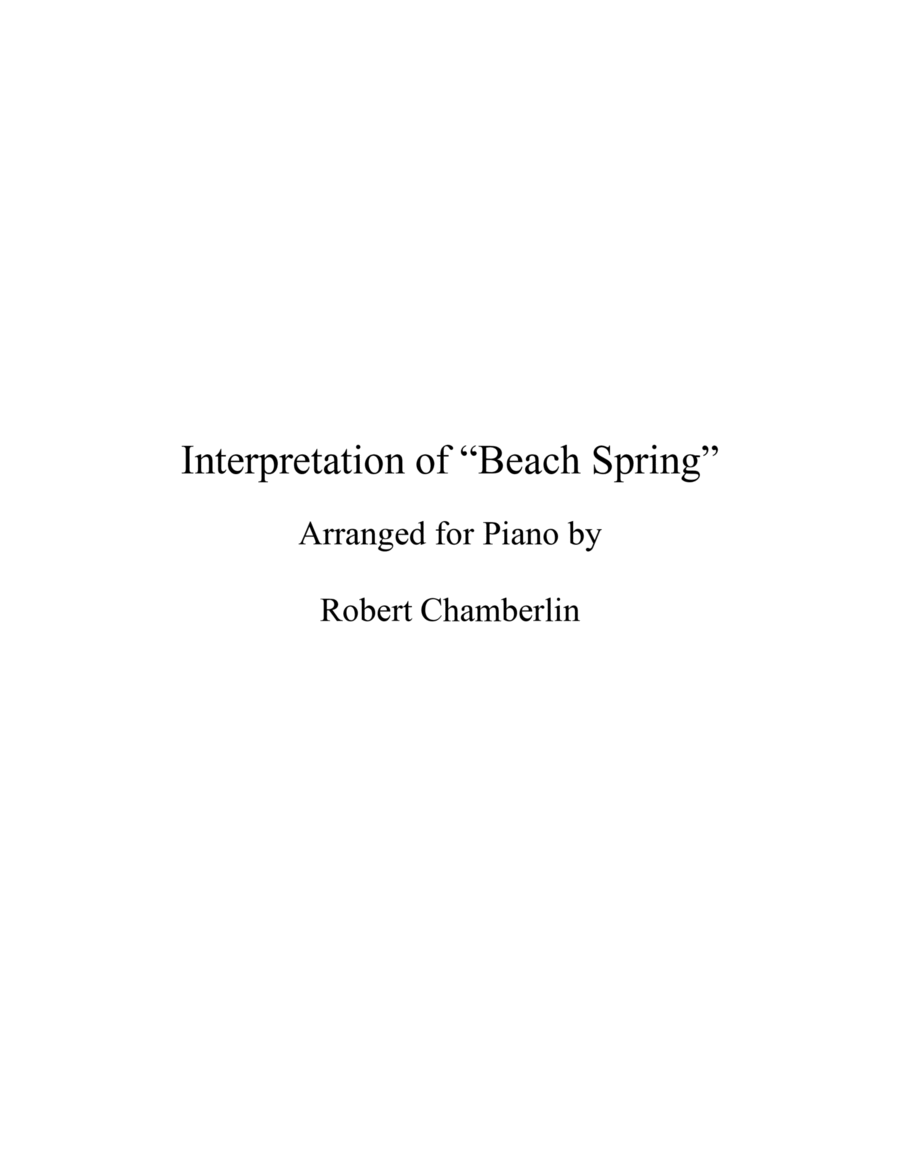 Interpretation of "Beach Spring" image number null