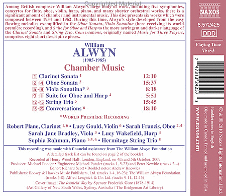 Chamber Music: Clarinet Sonata image number null