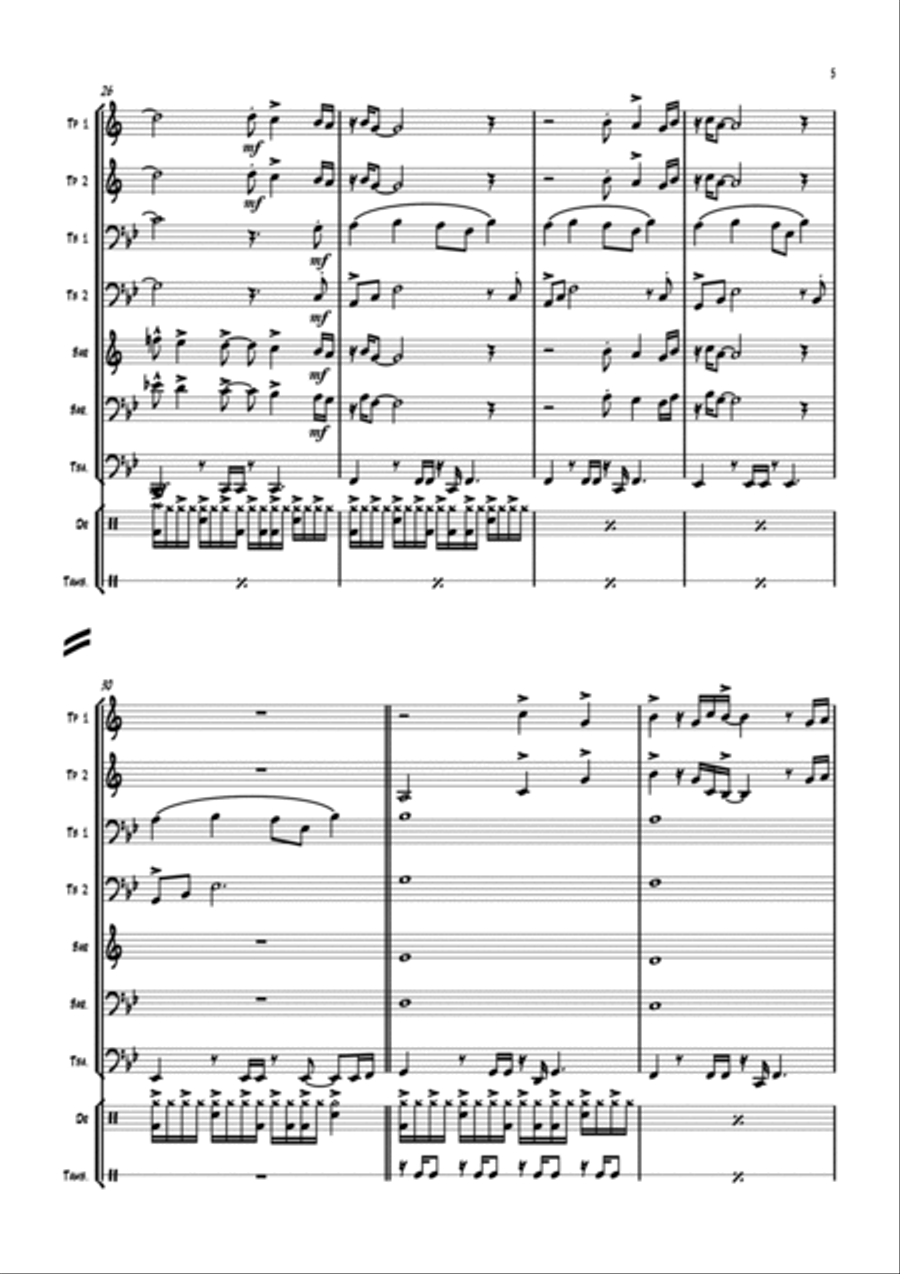 It Must Have Been Love Euphonium scores gallery preview page 6