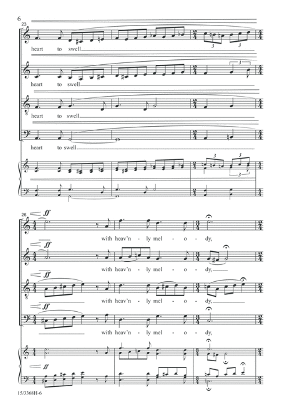 A Place Where Angels Sing 4-Part scores gallery preview page 6
