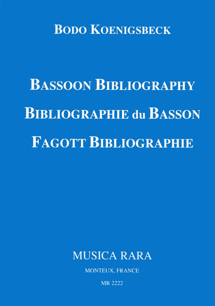 Bassoon Bibliography