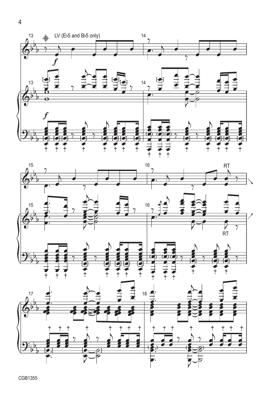 Come, Thou Fount of Every Blessing Handbell Choir scores gallery preview page 4